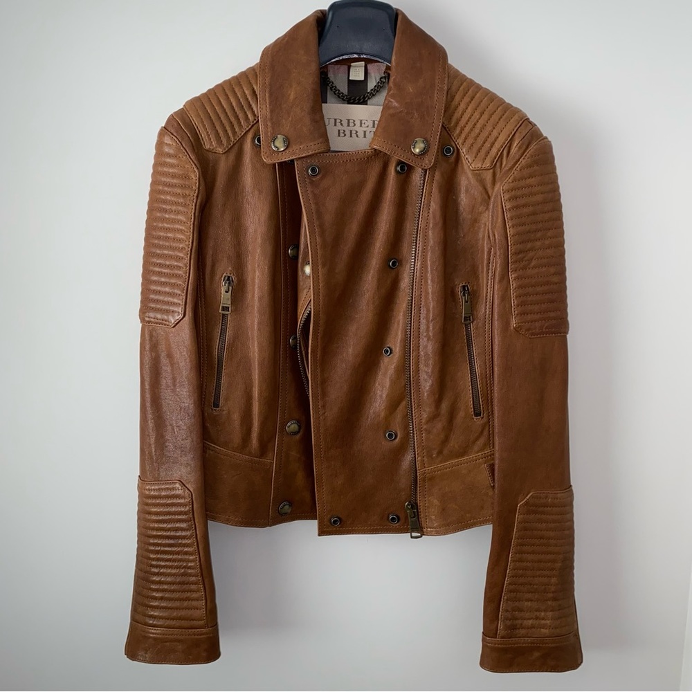 Burberry Brit Iconic Loseley Quilted Leather Jacket - Brown - Picture 3 of 16